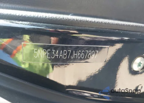 2018 Hyundai Sonata Sport 2.0T z USA, uszkodzony, nr VIN 5NPE34AB7JH667897